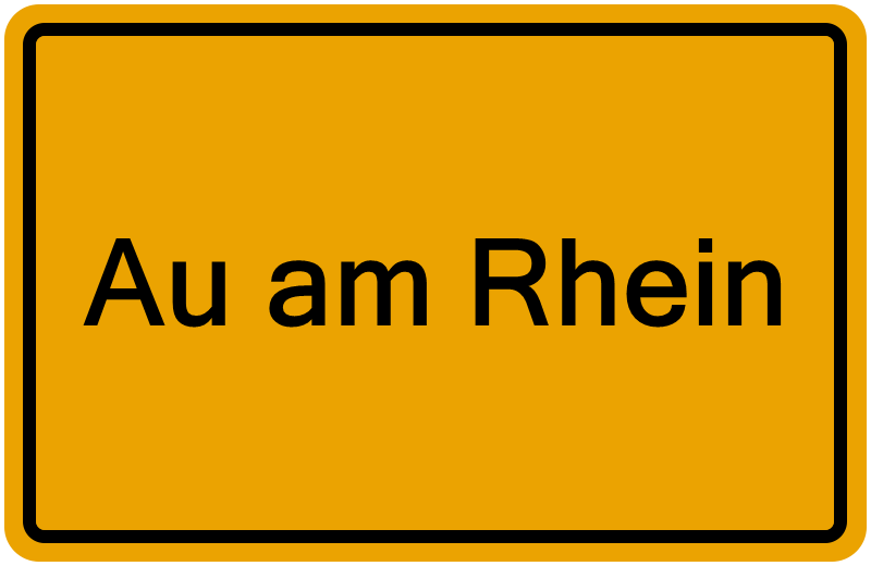 Handelsregisterauszug Au am Rhein